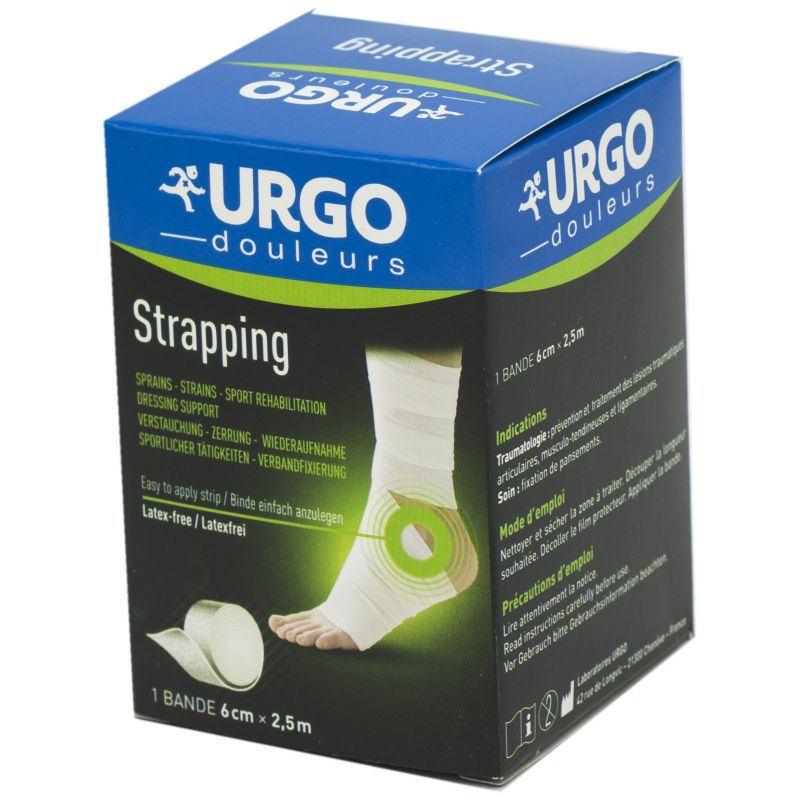 Urgo Strapping Cm X M Bande Elastique Tiss E Adh Sive De Conte