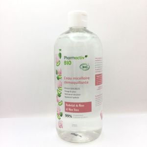 PHARMACTIV , L'eau micellaire démaquillante Hydrolat de Rose , fl/500ml , 3760162125269