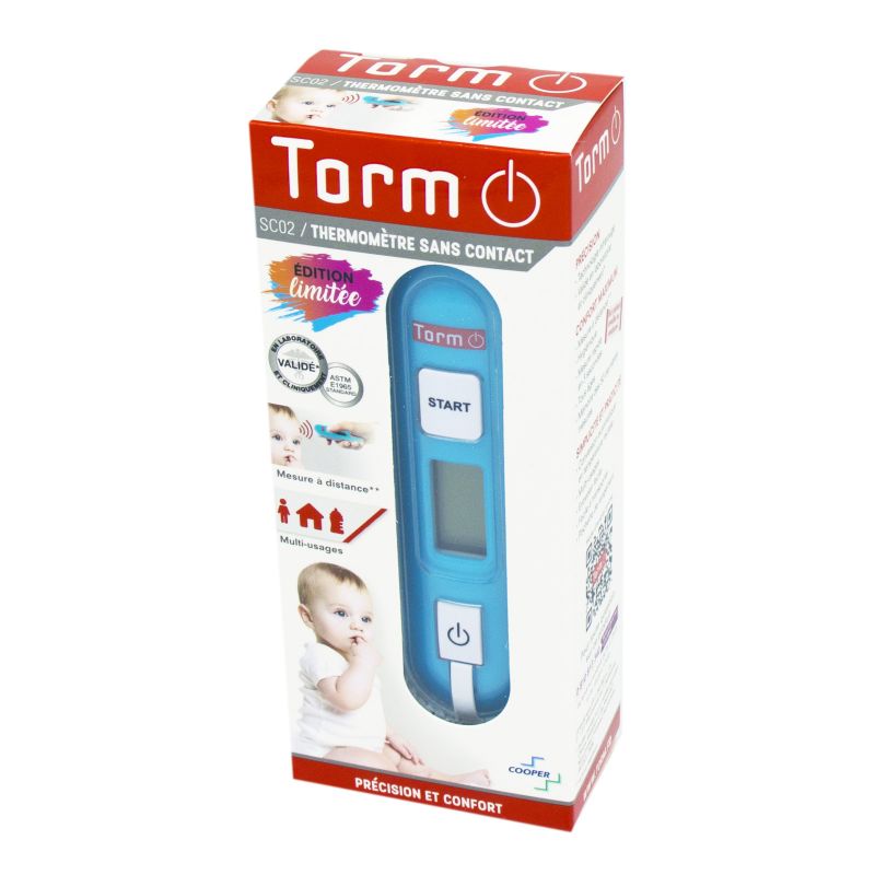 COOPER - TORM SC02 Bleu - Thermomètre Infrarouge Sans Contact (par B