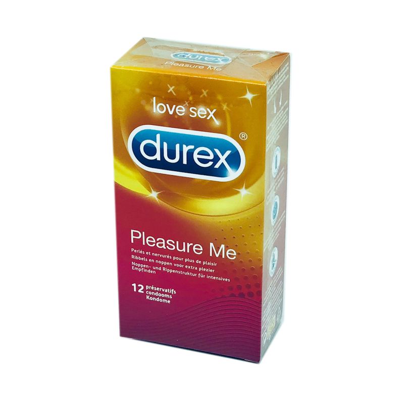 Durex Love Sex Durex Pleasure Me Bte12 Préservatif Perlé Nervuré Pleasure Fit Latex 