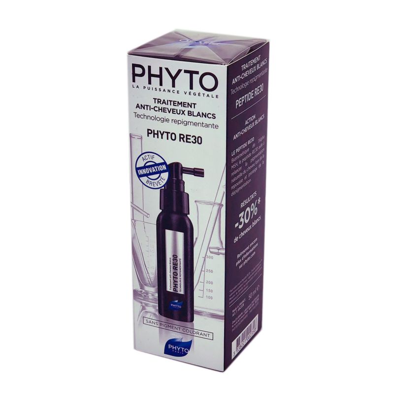PHYTOSOLBA Phyto RE30  Traitement Anti Cheveux Blancs sans Pigments