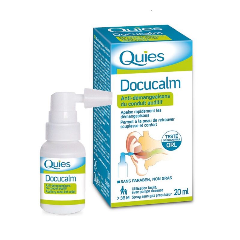 Quies DOCUCALM Spray 20ml - Solution Auriculaire Anti-Démangeaisons du ...