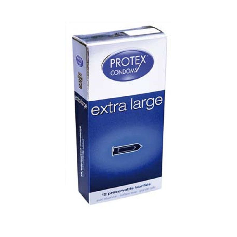 Radiatex Protex Extra Large Bte12 Préservatif Grande Taille Lubrifié Dimethicone Avec Réservoir 2275