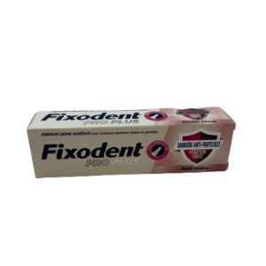 FIXODENT Pro Plus Soin Anti Particules 40g - Crème Adhésive pour Prothèses Dentaires