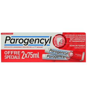 Parogencyl Dentifrice soin intensif gencives 2x75ml