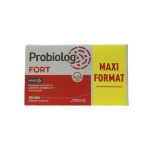 PROBIOLOG FORT Maxi Format 90 Gélules - Equilibre du Microbiote Intestinal
