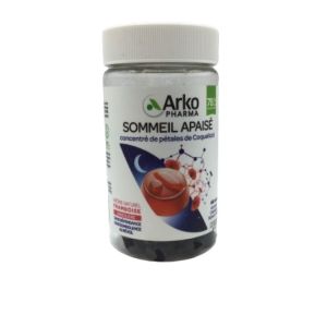ARKOPHARMA - Sommeil Apaisé concentré de pétales de Coquelicot - Cure de 30 jours - Arôme Framboise sans sucre - 60 gummies - 3578835504682