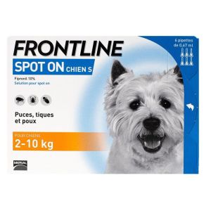 Spot on chien 2-10kg 6 pipettes - 3661103004141