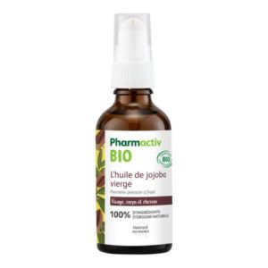 PHARMACTIV - L'huile de jojoba vierge - Visage , corps et cheveux - 50 ml - 5051089982287