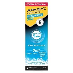 APAISYL - Anti-poux shampoing 3en1 200ml
