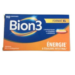 Bion 3 - Énergie & Équilibre intestinal - Format XL 90 comprimés