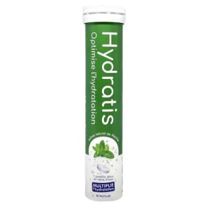 HYDRATIS 20 Pastilles Effervescentes goût menthe - Optimise l' Hydratation