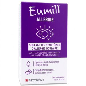 Eumill, Allergie soulage les symptômes d'allergie oculaire - Fl/10 ml