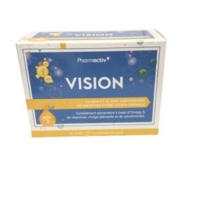 PHARMACTIV - Vision - Complément alimentaire à base d'Oméga 3 - 60 capsules - 5051089988630