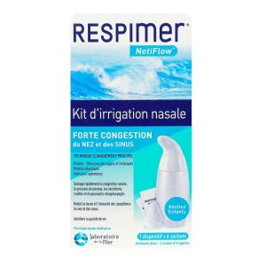 Respimer Kit d'irrigation nasale 6 sachets