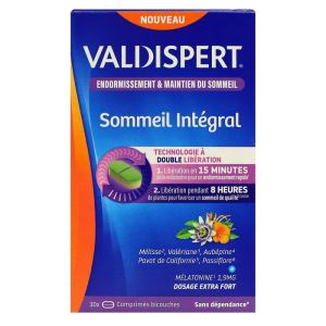 VALDISPERT Sommeil intégral Mélatonine 1,9mg Extra Fort 30 comprimés