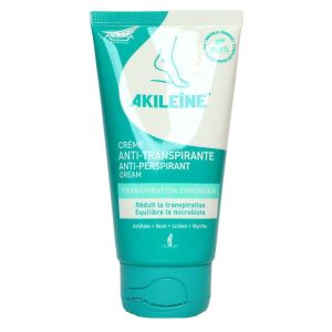 Akileine Crème anti-transpirante transpiration chronique 75ml