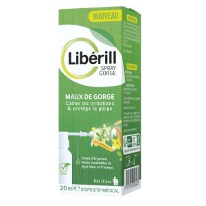 PIERRE FABRE MEDICAMENT - Libérill spray gorge - Maux de gorge - 20 ml - 3577056028243