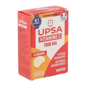 UPSA VITALITE Vitamine C 1000mg 20 Comprimés - Fatigue Passagère, Défenses Immunitaires