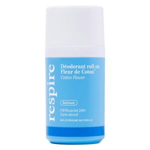 Respire déodorant roll-on Fleur de Coton bio 50 g