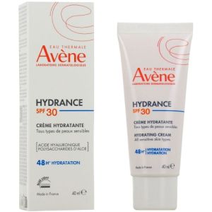 AVENE - HYDRANCE SPF 30 - creme hydratante - 48 h d'hydratation - 40 ml