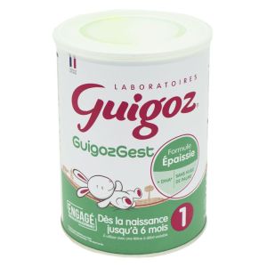 Guigoz 1 Lait en Poudre Sans Lactose 1er Age 400g NE00760 - Sodishop