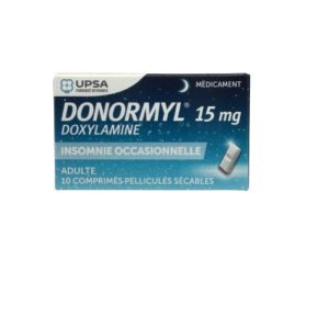 Donormyl 15 mg, 10 comprimés pelliculés sécables
