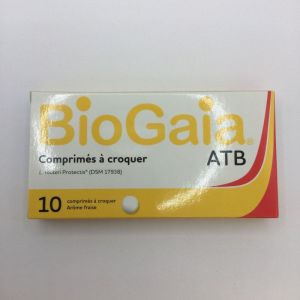 PEDIACT , BioGaia , 10 comprimés à croquer ATB , Arôme Fraise , 3401562936870