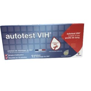 AUTOTEST VIH Bte/1 - Kit de Dépistage du VIH à partir d' une Goutte de Sang - Usage Unique