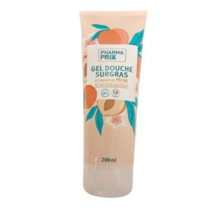 PHARMACTIV / PHARMAPRIX - Gel douche sur gras extrait pêche - Tbe / 200 ML