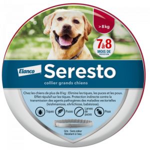 SERESTO Grands Chiens Plus de 8kg - Bte/1 - Collier Antiparasitaire 70cm