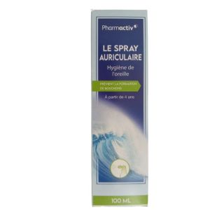 PHARMACTIV - Le spray auriculaire - Hygiène de l'oreille à partir de 4 ans - Prévient la formation de bouchons- 100 ML