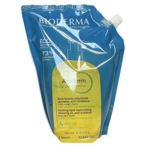 Atoderm huile de douche bioderma éco-recharge 1 Litre