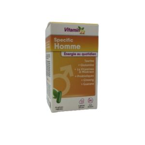 VITAMIN'22 Specific Homme 60 Gélules - Action Fortifiante, Anti Fatigue