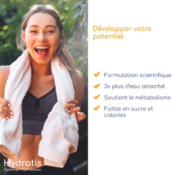 HYDRATIS Pastèque 20 Pastilles Effervescentes - Edition Limitée ETE 2023 - Optimise l' Hydratation