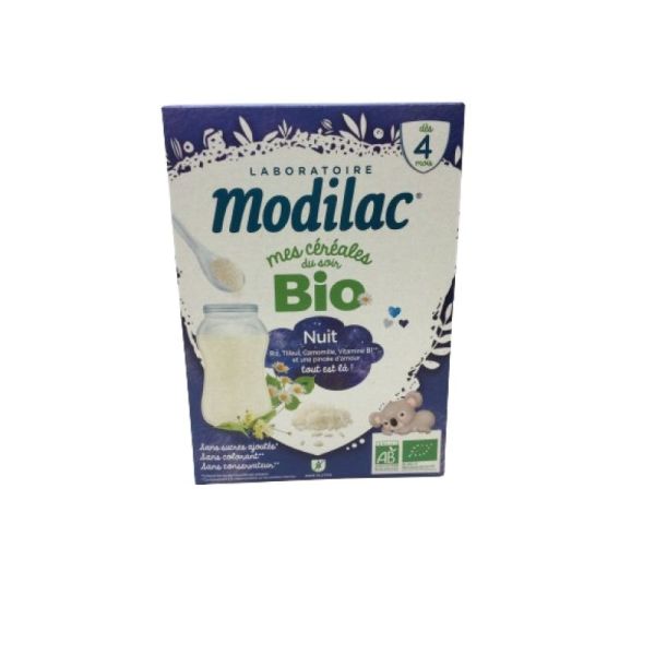 Modilac céréales du soir bio dès 4-6 mois nuit calme 250g - 3572731202352