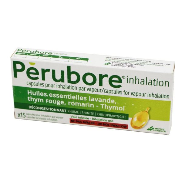 Perubore Inhalation Huiles Essentielles 15 Capsules