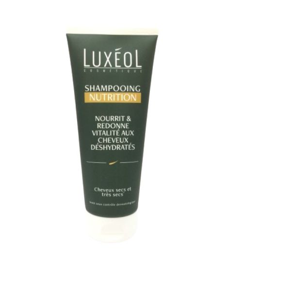 LUXEOL COSMÉTIQUE - Shampooing Nutrition , Nourrit & Redonnne vitalité aux cheveux déshydratés , Tube/ 200 ml , 3760007337321