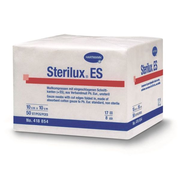 STERILUX ES Compresse de gaze stérile 7,5cm x 7,5cm - Pharmacie
