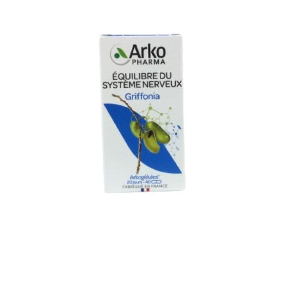 ARKOGELULES Griffonia 150mg 5-HTP - Bte/40 - Equilibre du Système Nerveux