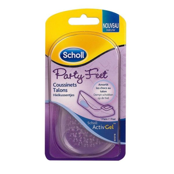 SCHOLL Activgel Party Feet Coussinets Talons - Coussinet Plantaire Femme - Bte/2