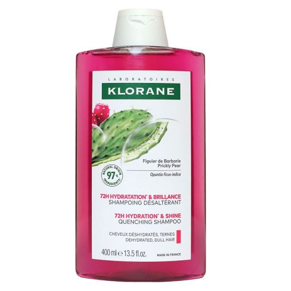 Klorane Hydratation et brillance shampoing figuier de Barbarie 400ml - 3282770394535