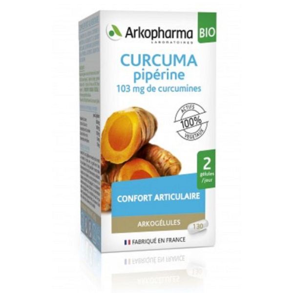 ARKOGELULES BIO Curcuma Piperine Bte/130 + 40 Gélules - Complément Alimentaire Confort Articulaire