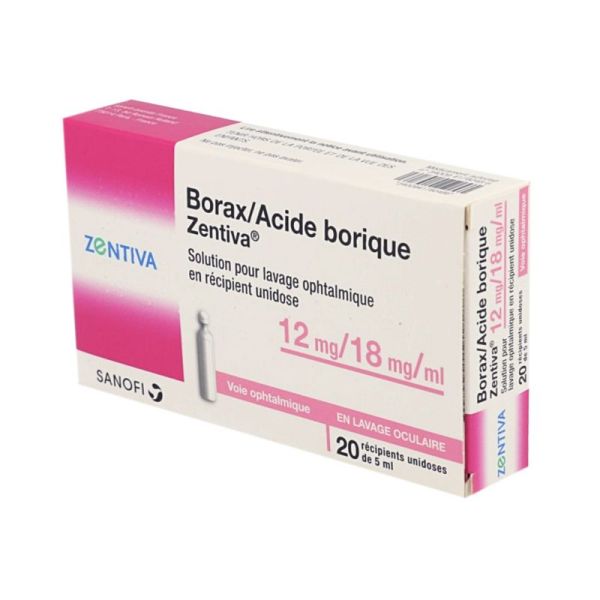 BORAX/ACIDE BORIQUE ZENTIVA Pharmacie du Centre 80300 ALBERT4178048 /