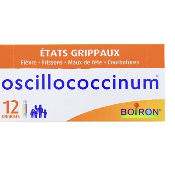 OSCILLOCOCCINUM Moyen modèle : boîte de 12 tubes-doses BOIRON