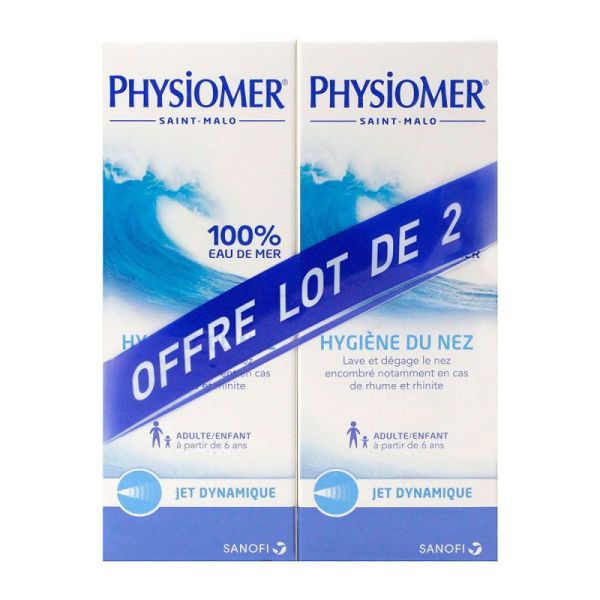 Physiomer Hygiène du nez jet dynamique 2x135ml