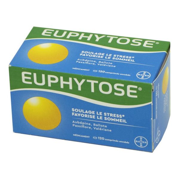 Euphytose Troubles mineurs de l'Anxiété et du Sommeil 120 comprimés -  Archange-pharmacom