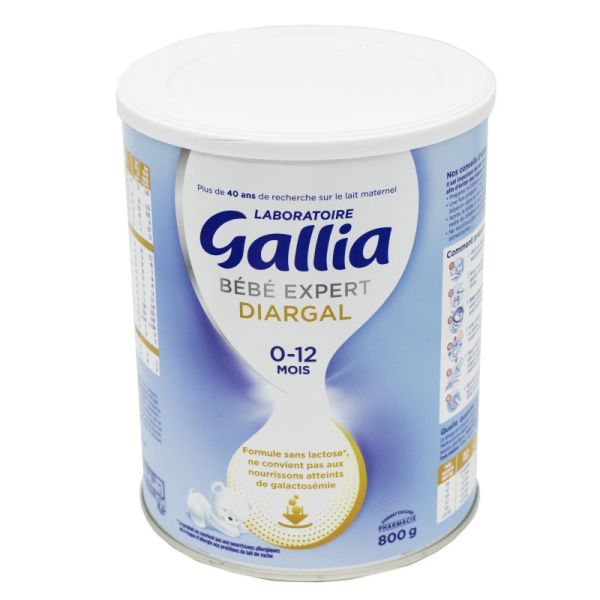 Gallia Bebe Expert Diargal 800g Lait En Poudre Nourrisson De 0 A 12 Mois Sans Lactose