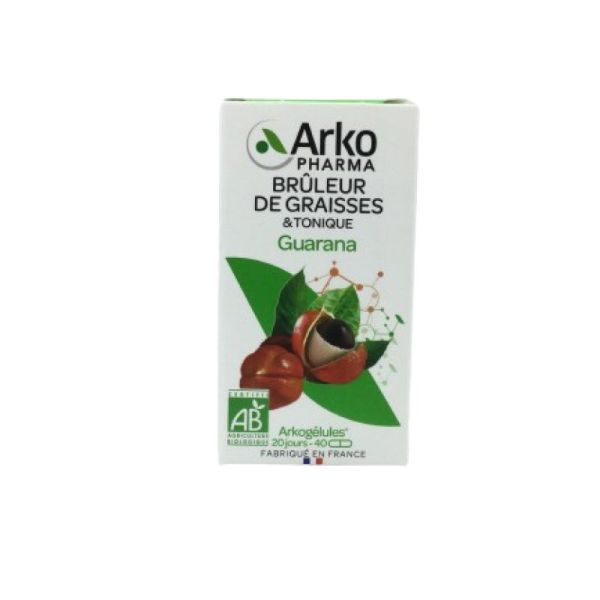 ARKOGELULES BIO Guarana 33mg de Caféine - Bte/40 - Brûleur de Graisses et Tonique