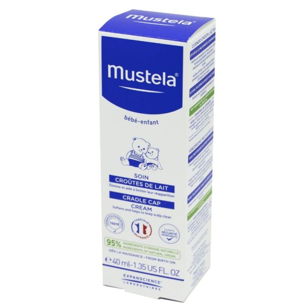 Mustela soin croûtes de lait - tube 40 ml
